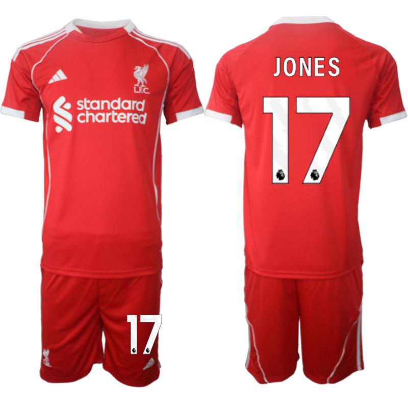 Men 2025-2026 Season Club Liverpool home red 17 Soccer Jersey
